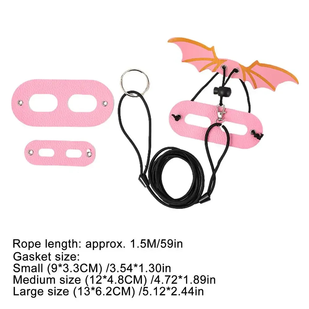 Leopard Gecko Leash  Leather Wing  Harness