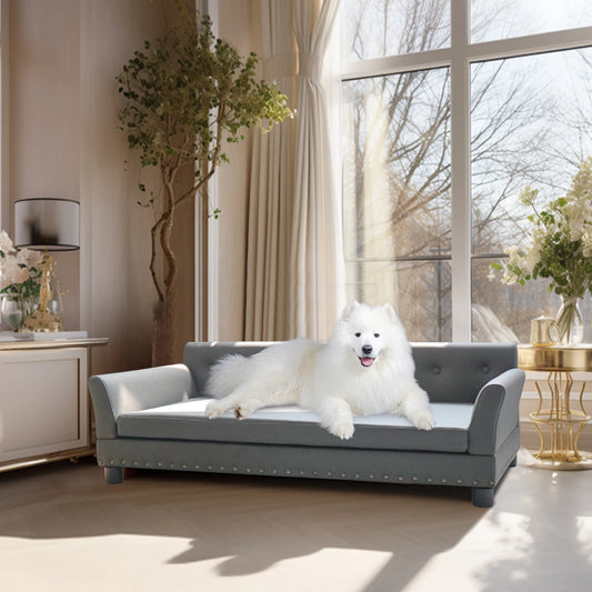 Elevated Dog Bed Sofa Mat Microfiber Leather Cover