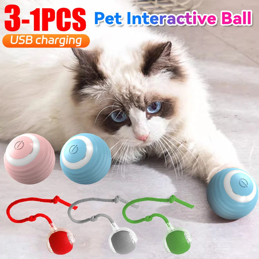 Smart Pet Toys  Ball Automatic Rolling  Interactive Training Self-moving