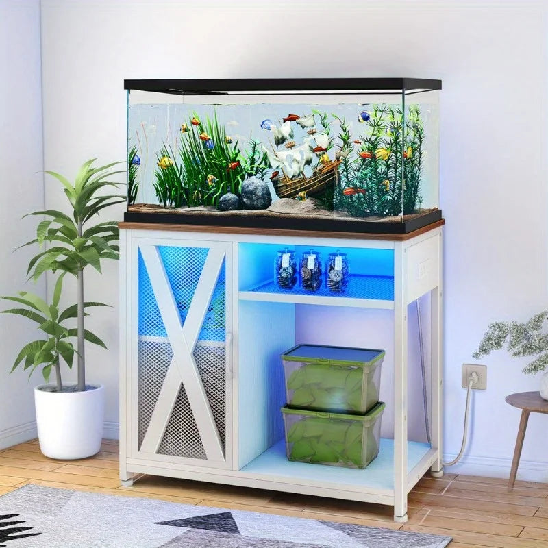 40-50 gallon aquarium stand tank with power outlet