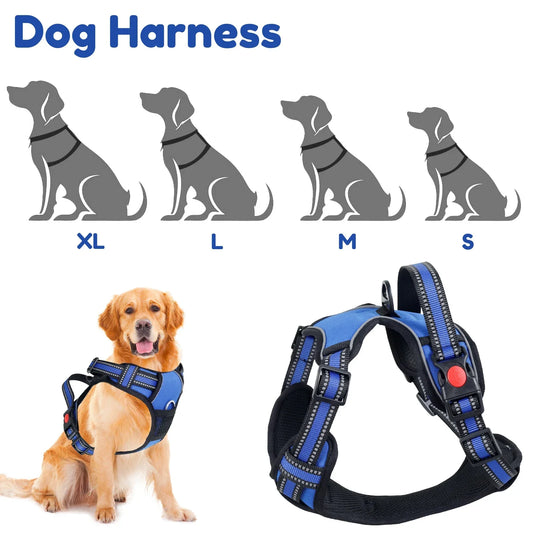 Dog Harness Breathable Mesh No Pulling
